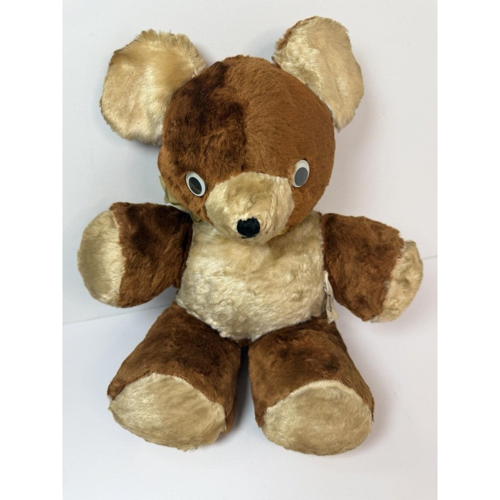 Cubbi Gund Plush Brown Bear Vintage 1950s Stuffed Animal Plush 14"